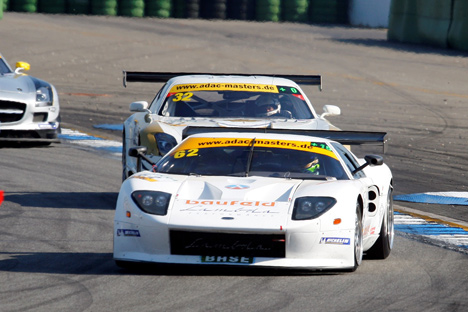 Nicki Thiim's debut i ADAC GT Masters, med en Ford GT 40 på Hockenheim.
(Foto: Christian Reinsch)